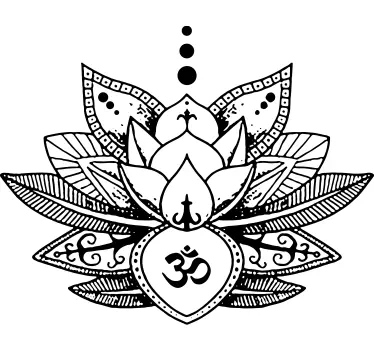 Lotus flower design t-shirt - TenStickers