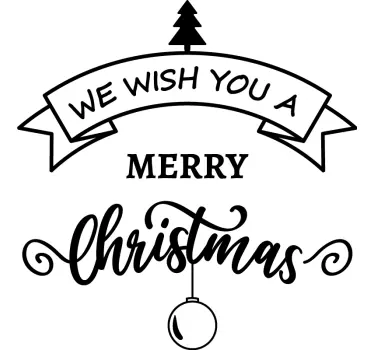 Merry holiday red stamp christmas tee shirts - TenStickers