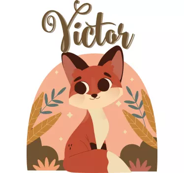 Baby t-shirt cute fox design - TenStickers