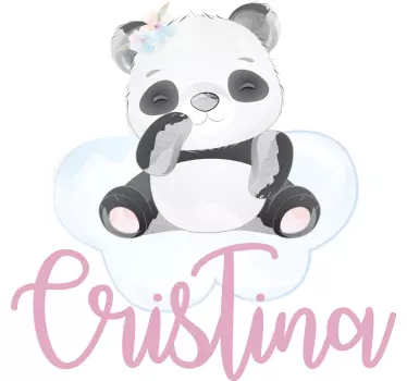 Kids t-shirt cute panda design - TenStickers