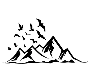 Majestic mountain scene t-shirt - TenStickers