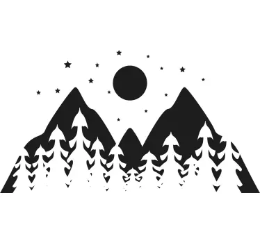 Kids t-shirt mountain scenic view - TenStickers