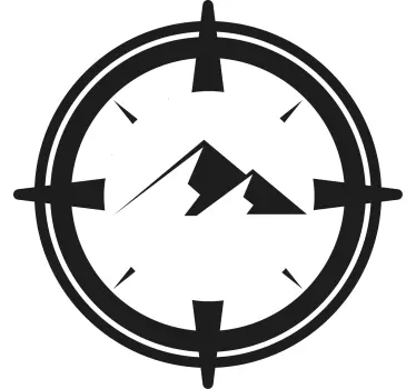 Mountain adventure compass t-shirt - TenStickers