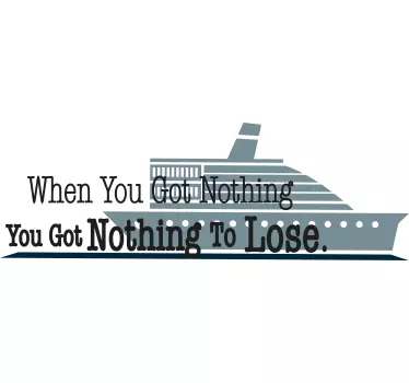 Inspiring nautical life t-shirt - TenStickers