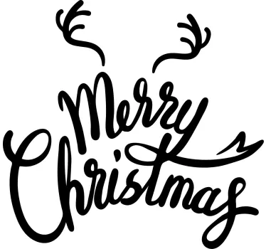 Christmas t-shirt merry christmas greetings - TenStickers