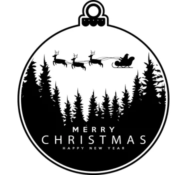Sleigh ornament Christmas t-shirt - TenStickers