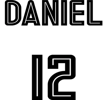 Kids t-shirt personalized number shirt - TenStickers