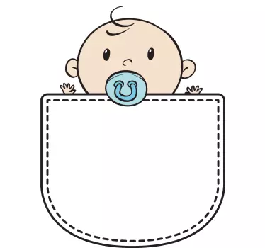 Cute baby pocket baby t-shirt - TenStickers