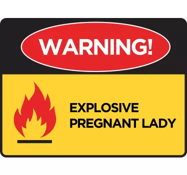 Mother and daughter t-shirt warning: expecting joy - TenStickers