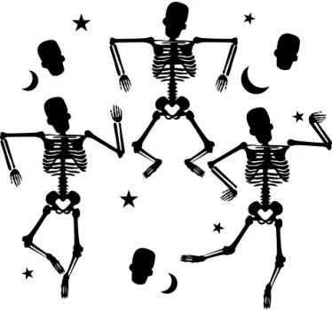 Halloween t-shirt halloween skeleton dance shirt - TenStickers