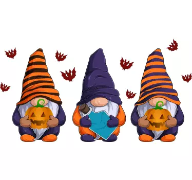Kids t-shirt halloween gnomes gathering - TenStickers