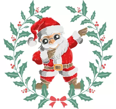 Santa in holiday vibes Christmas t-shirt - TenStickers