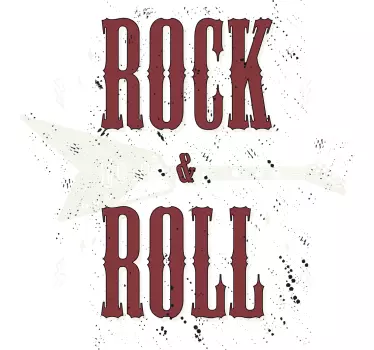 Rock & roll style t-shirt - TenStickers