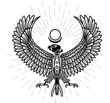Egyptian God of Sun 'Horus' t-shirt - TenStickers