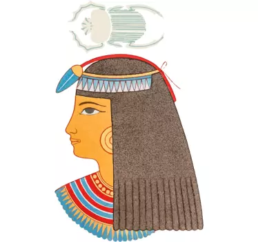 Egyptian queen profile t-shirt - TenStickers