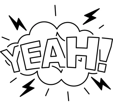 Bold excitement expression t-shirt - TenStickers