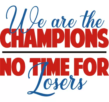 Champion attitude statement t-shirt - TenStickers