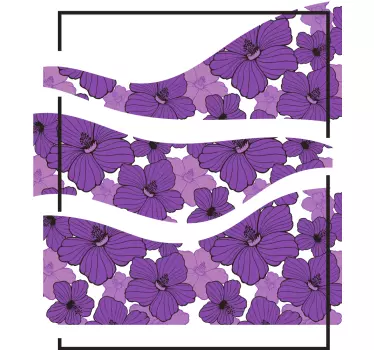 Mother and daughter t-shirt floral motif elegance - TenStickers