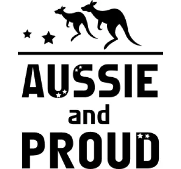 Aussie and Proud Aussie sayings t-shirt - TenStickers