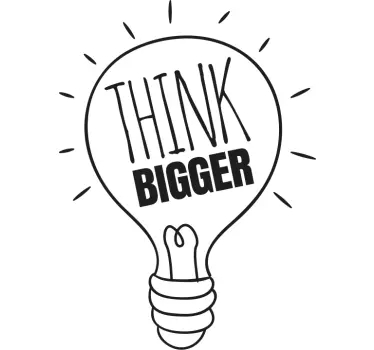 Motivational phrase bulb t-shirt - TenStickers