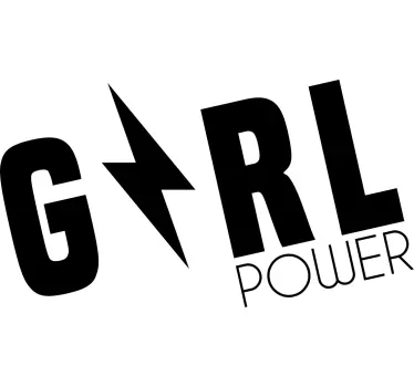 Girl power statement t-shirt - TenStickers