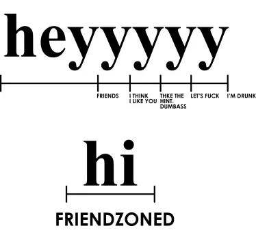 Friend zone humor t-shirt - TenStickers