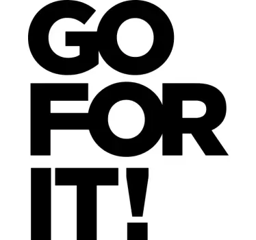 Motivational message t-shirt - TenStickers