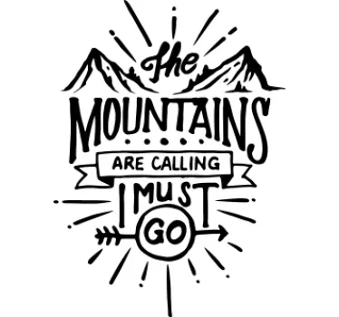 The mountains calling adventure t-shirt - TenStickers