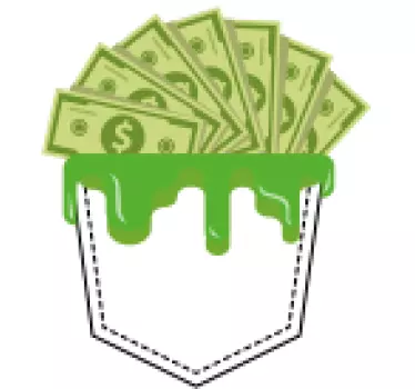 Cash overflow pocket t-shirt - TenStickers