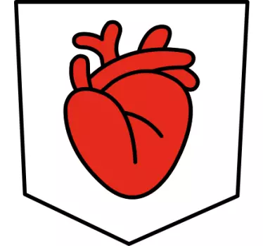 Heart pocket design t-shirt - TenStickers
