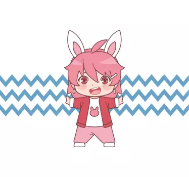 Kids t-shirt cute bunny design - TenStickers