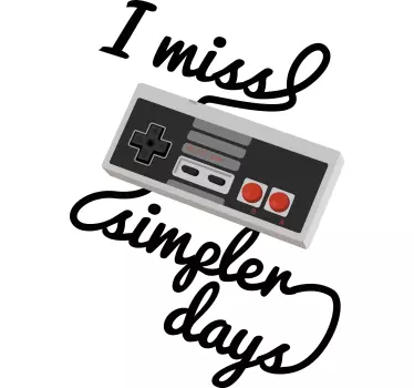 Nostalgic game controller t-shirt - TenStickers