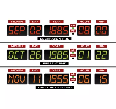 Time travel countdown t-shirt - TenStickers