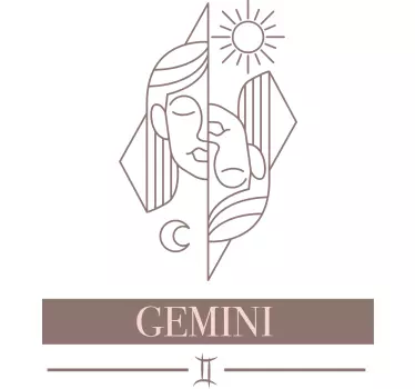 T-shirt with name gemini zodiac design - TenStickers