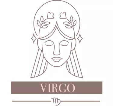 Virgo zodiac symbol t-shirt - TenStickers