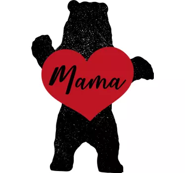 Mother and daughter t-shirt cute bear love - TenStickers