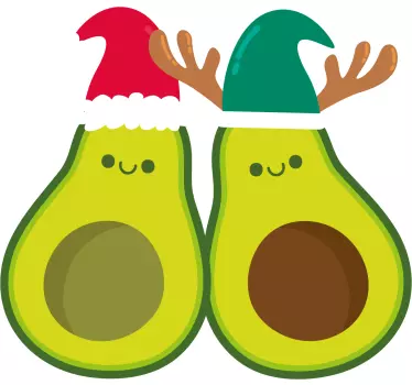 Halloween t-shirt avocado holiday duo - TenStickers