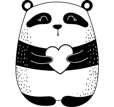 Mother and daughter t-shirt panda love design - TenStickers