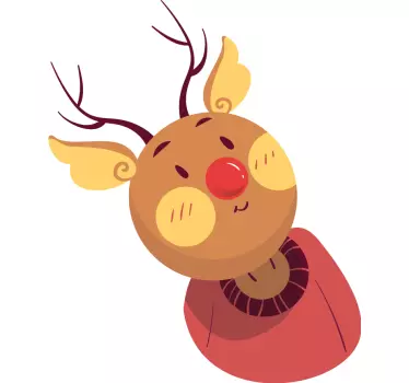 Hallway blind with adorable holiday characters - TenStickers