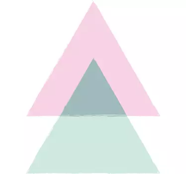 Geometric triangle composition t-shirt - TenStickers