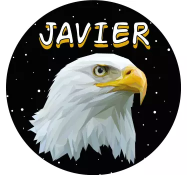 T-shirt with name eagle head by javier - TenStickers