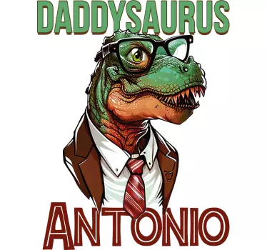 Daddy saurus father's day matching shirts - TenStickers