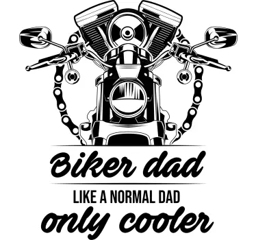Biker dad father's day matching shirts - TenStickers