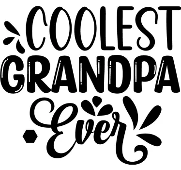 Coolest Grandpa t-shirt - TenStickers