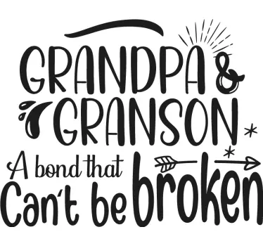 Grandpa Bond t-shirt - TenStickers