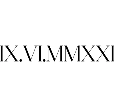 Personalised roman numbers couple matching hoodie - TenStickers