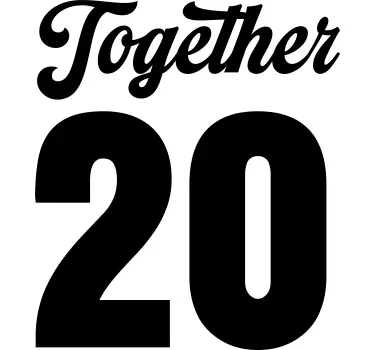 Personalised together since couple hoodie - TenStickers