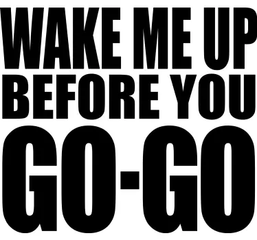 Wake me up. custom t-shirt - TenStickers