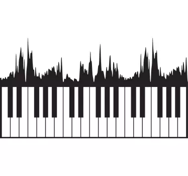 keyboard soundwave custom t-shirt - TenStickers