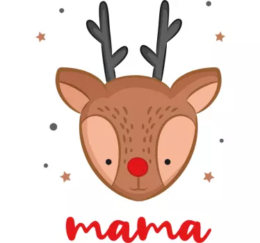 Customizable christmas reindeer Christmas shirt - TenStickers